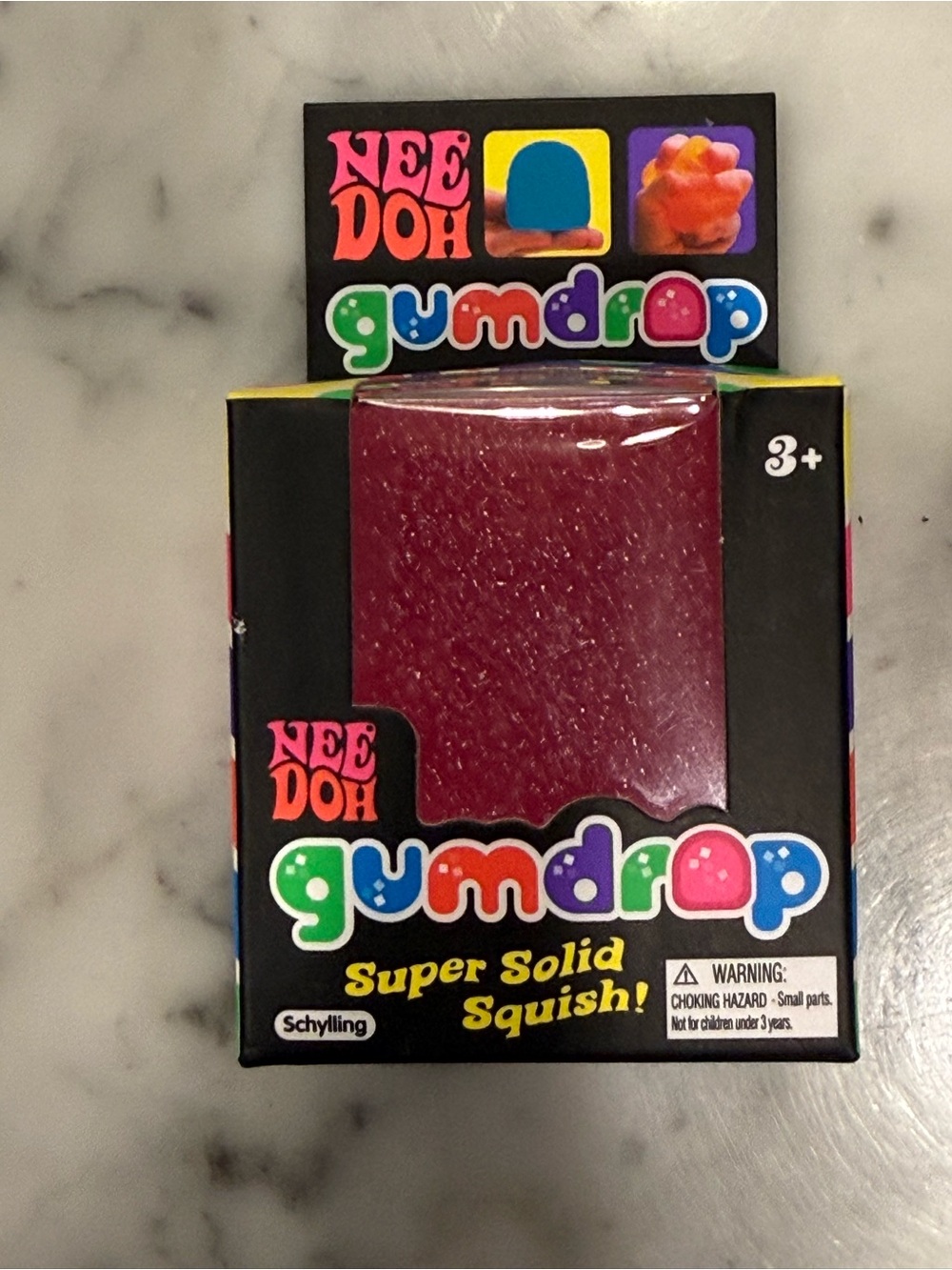 NeeDoh Gumdrop Super Solid Squish! - Pink